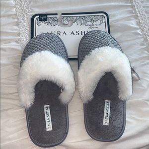 Laura Ashley Cozy Memory Foam Slippers